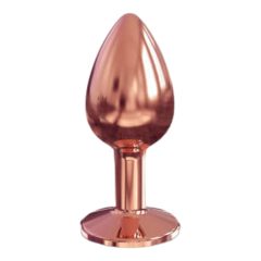   Dorcel Diamond Plug S - aluminijasti analni dildo - majhen (rožnato zlato)