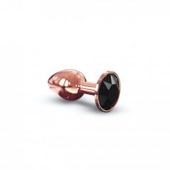   Dorcel Diamond Plug S - aluminijasti analni dildo - majhen (rožnato zlato)