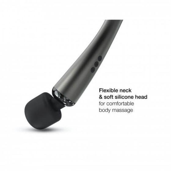 Dorcel Megawand - masažni vibrator z možnostjo polnjenja (srebrno siva)