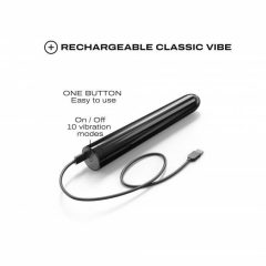   Dorcel Black Muse 2.0 - brezžični vibrator s palicami (črn)