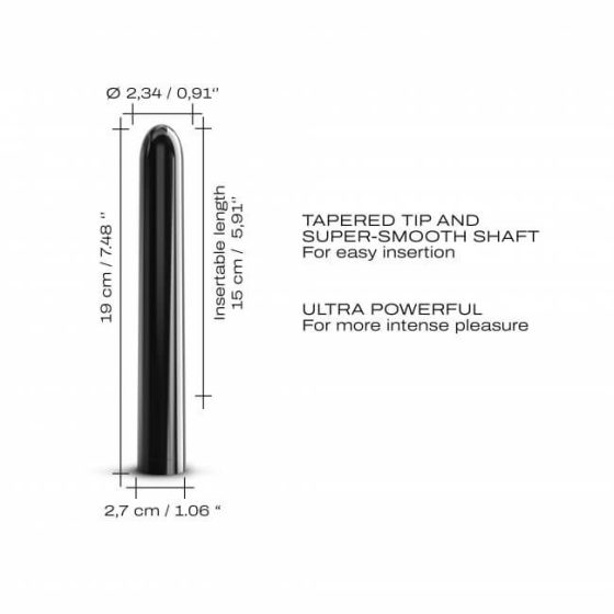 Dorcel Black Muse 2.0 - brezžični vibrator s palicami (črn)