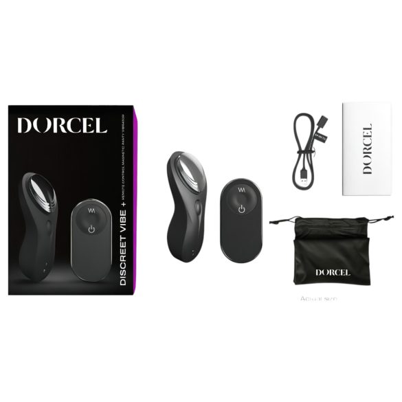 Dorcel Discreet Vibe + - akumulatorski, radijski klitoralni vibrator (črn)