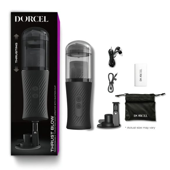 Dorcel Thrust Blow - avtomatski masturbator s potiskanjem - črna