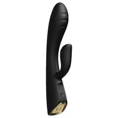   Dorcel Flexi Rabbit - vibrator z gretjem in možnostjo polnjenja ter žgečkljivim vzvodom (črn)