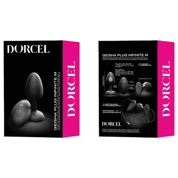 Dorcel - kroglični daljinski analni vibrator M - (črna)