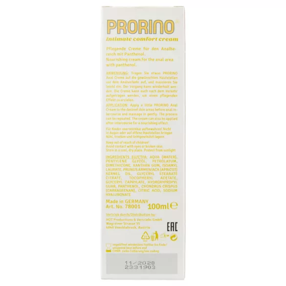 HOT Prorino - analni negovalni krem - 100 ml