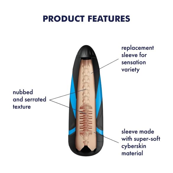 Satisfyer Sleeve Tornado Bliss - masturbatorski vložek