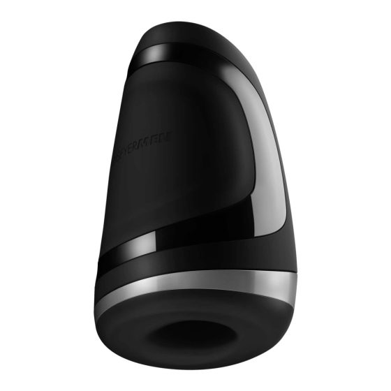 Satisfyer Men Heat Vibration - vibrator z ogrevanim želodom za polnjenje (črn)