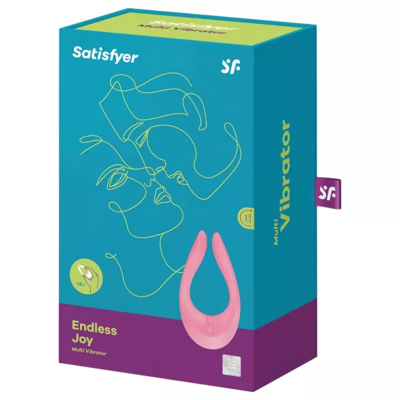 Satisfyer Endless Joy - vibrator za pare - polnjenje USB - roza