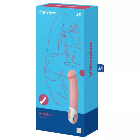 Satisfyer Master - vibratorski masažer - vodoodporen - polnilni - naravna barva
