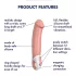 Satisfyer Master - vibratorski masažer - vodoodporen - polnilni - naravna barva