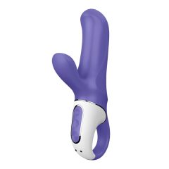   Satisfyer Magic Bunny - vodoodporen vibrator s paličico za polnjenje (modra)