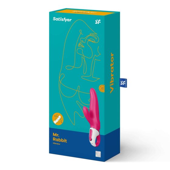 Satisfyer Mr. Rabbit - vodoodporen vibrator s paličico za polnjenje (roza)