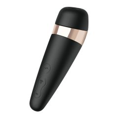   Satisfyer Pro 3+ - vodoodporen klitorisni vibrator na baterije (črn)