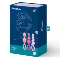   Satisfyer Booty Call - komplet analnih dildov - barvni (3 kosi)