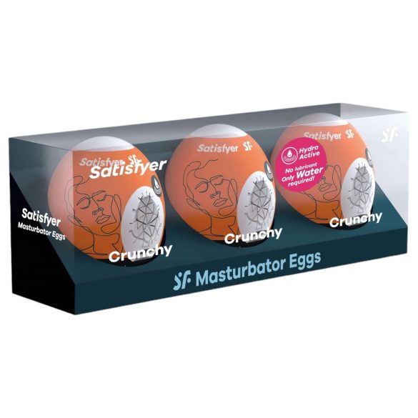 Satisfyer Egg Crunchy - masturbator jajčka set - 3 kosi