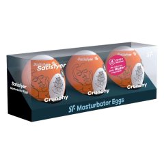  Satisfyer Egg Crunchy - komplet jajčk za masturbacijo (3 kosi)