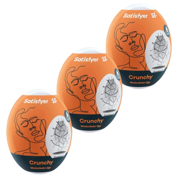 Satisfyer Egg Crunchy - masturbator jajčka set - 3 kosi
