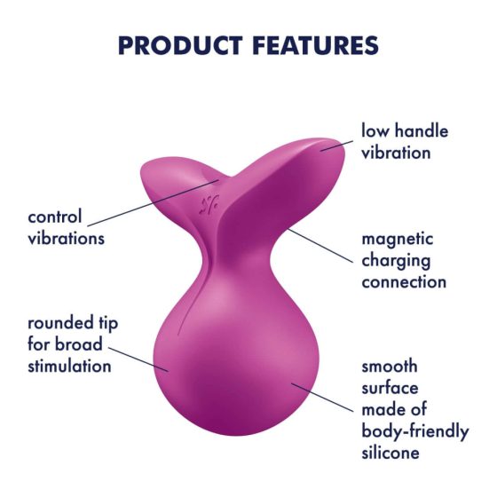 Satisfyer Viva la Vulva 3 - brezžični, vodoodporni klitorisni vibrator (viola)