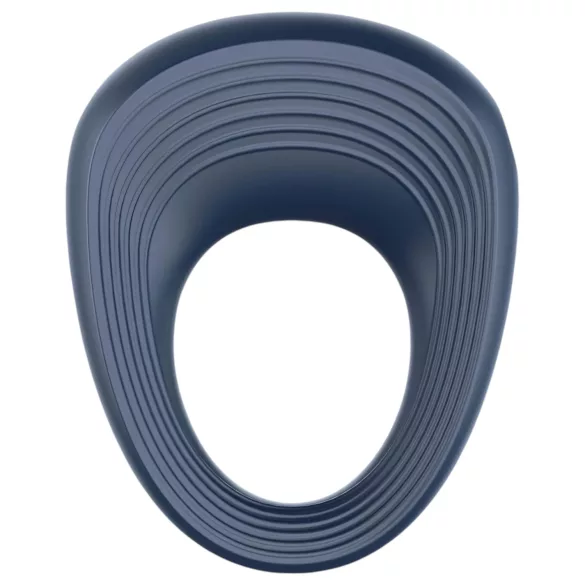 Satisfyer Power Ring - vibrirajoči obroček za penis - vodoodporen - siv