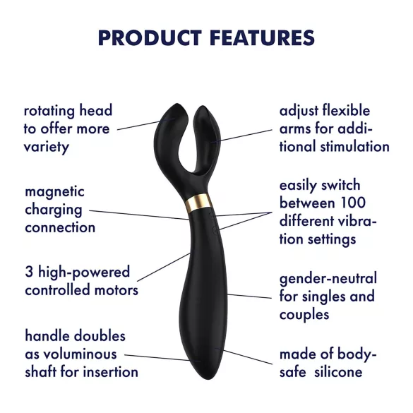 Satisfyer Endless Fun - vibracijski obroč za pare - akumulatorski vodoodporen