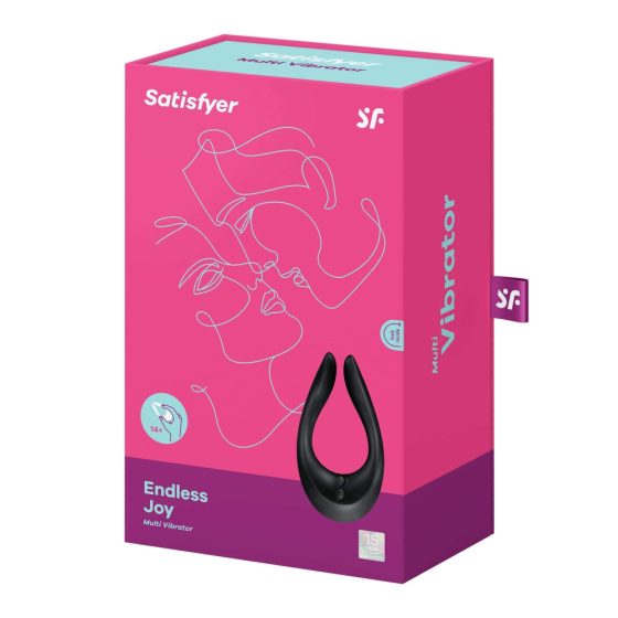 Satisfyer Endless Joy - Vodoodporni vibrator z možnostjo polnjenja (črn)