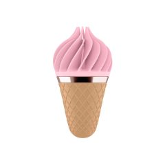   Satisfyer Sweet Treat - brezžični rotacijski klitorisni vibrator (roza-rjava)