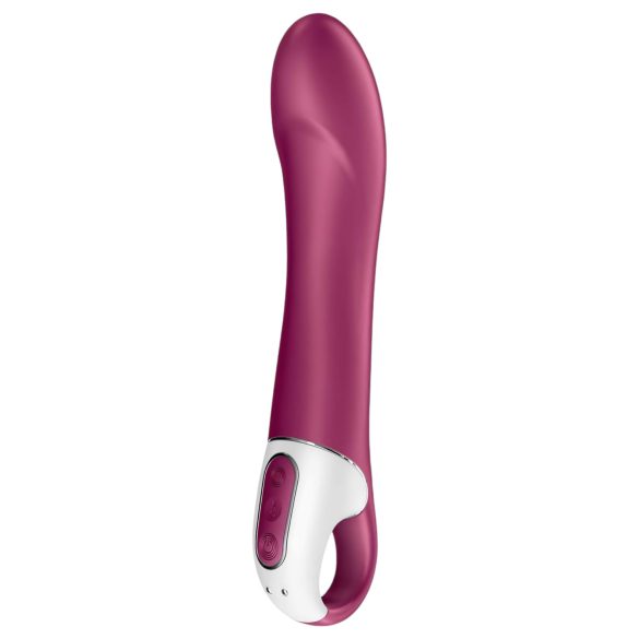 Satisfyer Big Heat - polnilni, ogrevalni G-točka vibrator (rdeč)