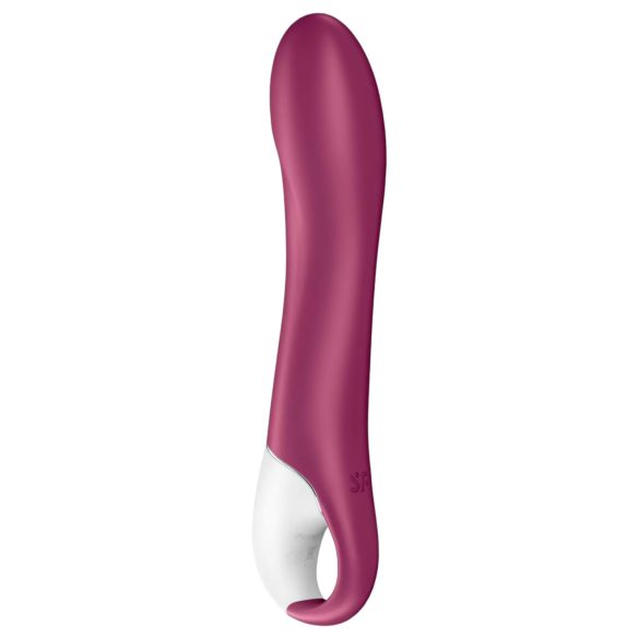 Satisfyer Big Heat - polnilni, ogrevalni G-točka vibrator (rdeč)