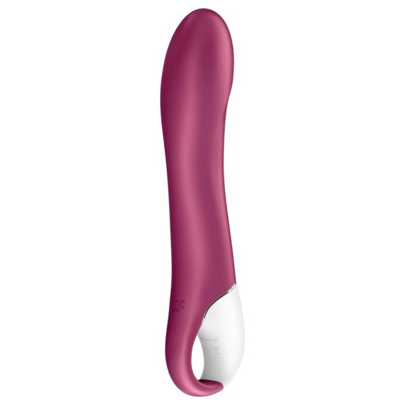 Satisfyer Big Heat - polnilni, ogrevalni G-točka vibrator (rdeč)