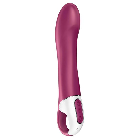 Satisfyer Big Heat - polnilni, ogrevalni G-točka vibrator (rdeč)