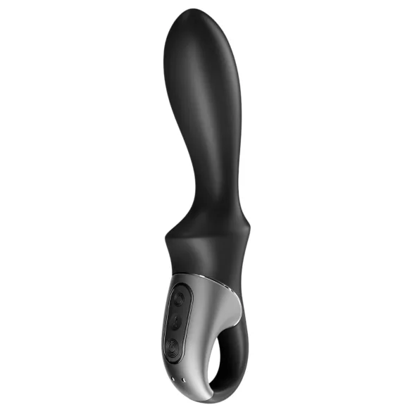 Satisfyer Heat Climax - analni vibrator z ogrevanjem, ki ga upravlja aplikacija (črn)