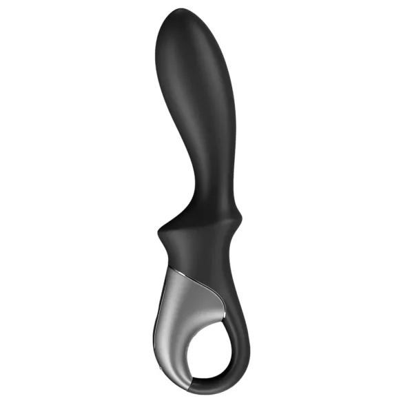 Satisfyer Heat Climax - analni vibrator z ogrevanjem, ki ga upravlja aplikacija (črn)