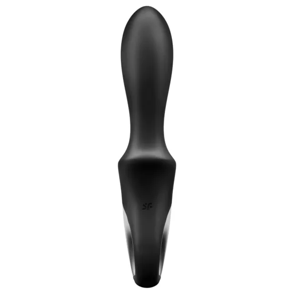 Satisfyer Heat Climax - analni vibrator z ogrevanjem, ki ga upravlja aplikacija (črn)
