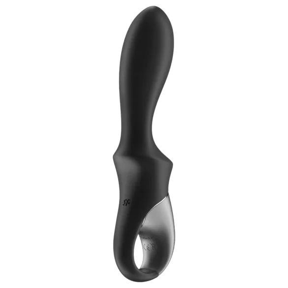 Satisfyer Heat Climax - analni vibrator z ogrevanjem, ki ga upravlja aplikacija (črn)