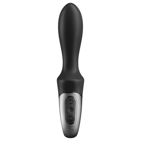 Satisfyer Heat Climax - analni vibrator z ogrevanjem, ki ga upravlja aplikacija (črn)