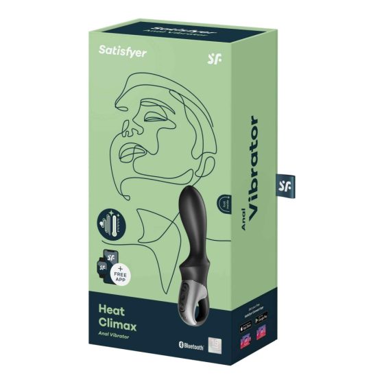 Satisfyer Heat Climax - pametni analni vibrator z gretjem (črn)