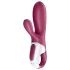 Satisfyer Hot Bunny - z aplikacijo upravljan grelni vibrator z ušesci za klitoris (rdeč)