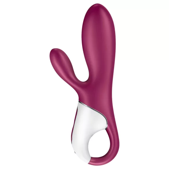 Satisfyer Hot Bunny - z aplikacijo upravljan grelni vibrator z ušesci za klitoris (rdeč)