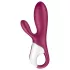 Satisfyer Hot Bunny - z aplikacijo upravljan grelni vibrator z ušesci za klitoris (rdeč)