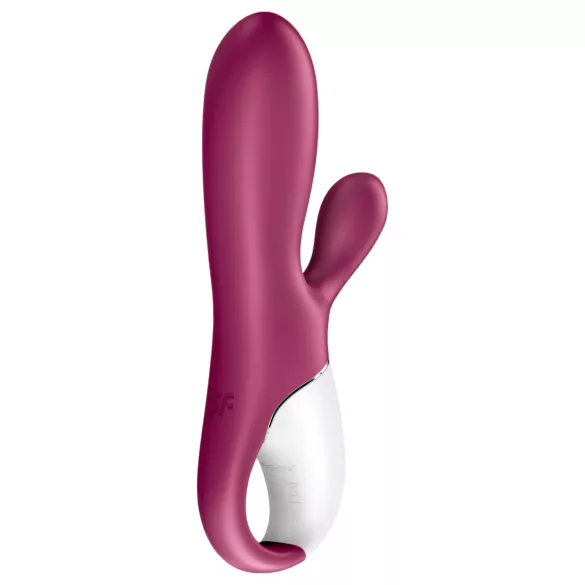 Satisfyer Hot Bunny - z aplikacijo upravljan grelni vibrator z ušesci za klitoris (rdeč)