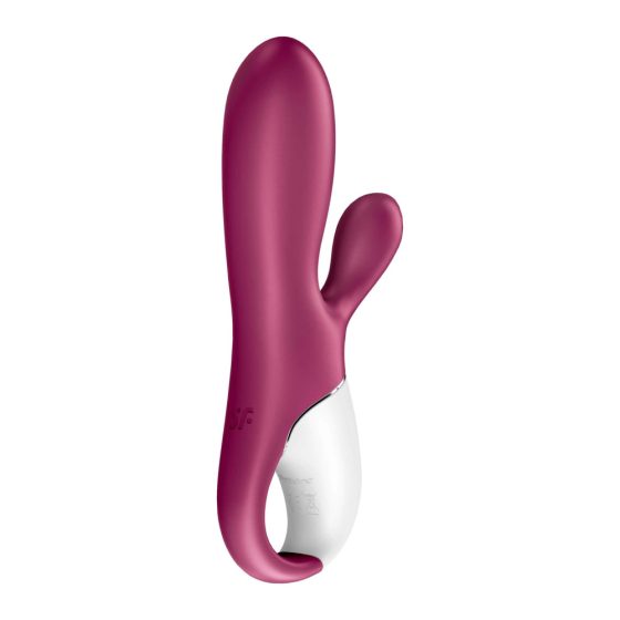 Satisfyer Hot Bunny - Pametni vibrator za segrevanje rok (rdeč)