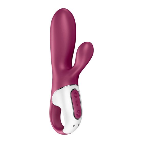 Satisfyer Hot Bunny - Pametni vibrator za segrevanje rok (rdeč)
