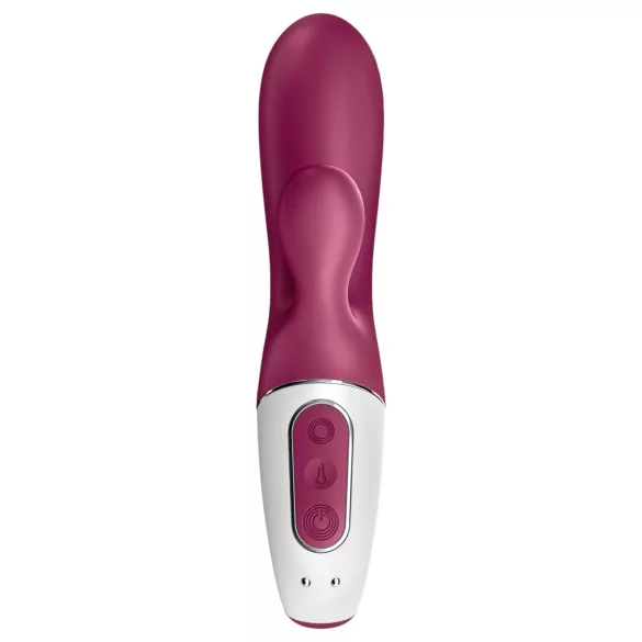 Satisfyer Hot Bunny - z aplikacijo upravljan grelni vibrator z ušesci za klitoris (rdeč)