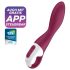 Satisfyer Heated Thrill - vibrirajoči stimulator s segrevanjem - rdeč