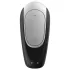 Satisfyer Double Fun - vibrator za pare - vodoodporen, pameten - črn