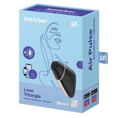  Satisfyer Love Triangle - pametni vodoodporni vibrator za klitoris z možnostjo polnjenja (črn)