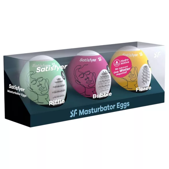 Satisfyer Egg RBF - masturbator jajčka komplet - 3 kosi