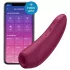 Satisfyer Curvy 1+ - stimulator klitorisa z zračnimi valovi - rdeč