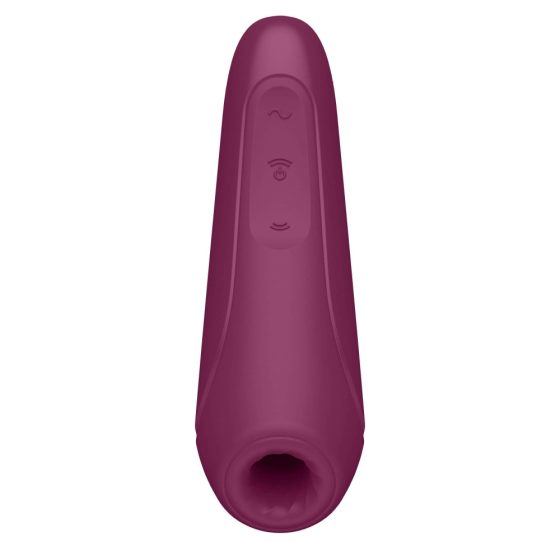Satisfyer Curvy 1+ - pametni, vodoodporni klitorisni vibrator z možnostjo polnjenja (roza rdeča)